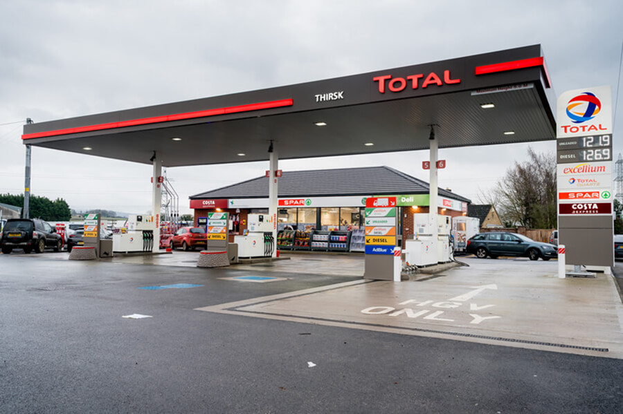 harvest energy total branded service station uk